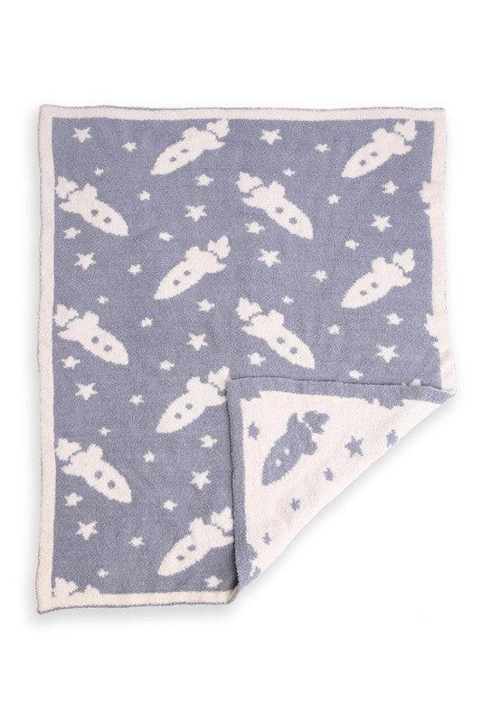 ROCKETSHIP BABY BLANKET