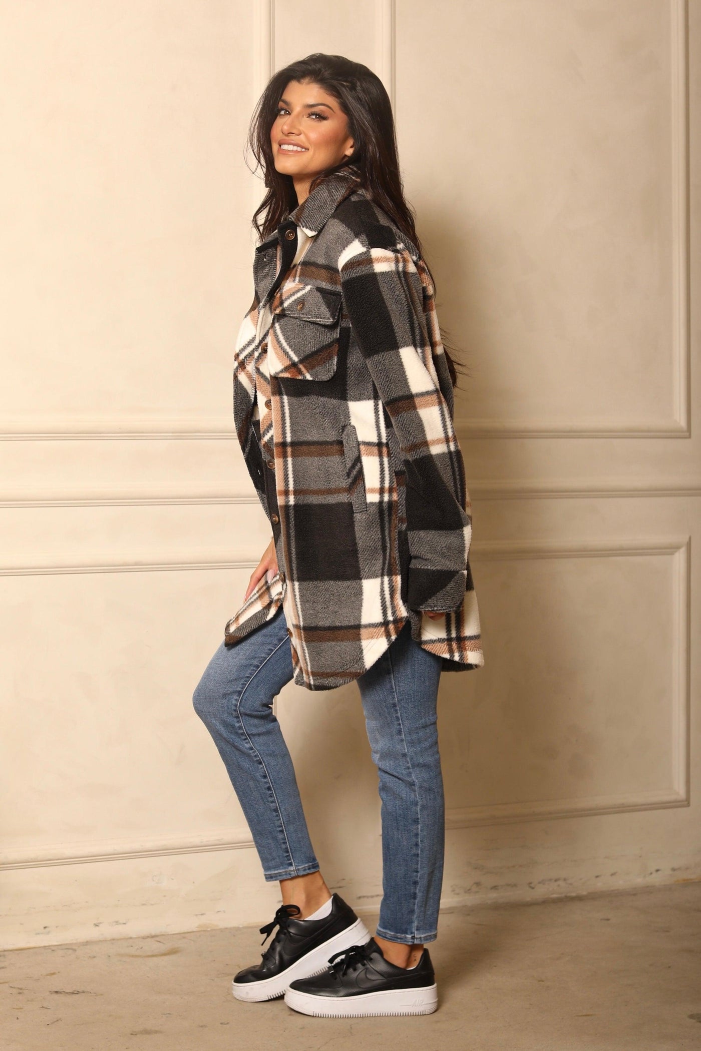 ROSWELL FLANNEL SHACKET , , it’sNOMB , BRUSHED SHACKET, FLANNEL, FLANNEL SHACKET, FLANNEL SHIRT, JACKETS, PATTERN, PLAID, PLAID PATERN, SHACKET, SHACKETS, SHIRT, SHIRTS, THICK AND LONG FLANNEL SHACKET, THREAD AND SUPPLY ROSWELL JACKET , It's NOMB , itsnomb.com